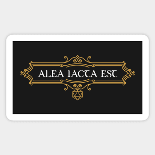 Alea Iacta Est Dice d20 Tabletop RPG Gaming Sticker